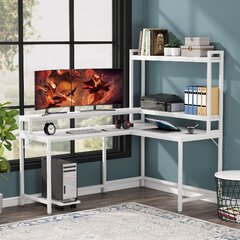 Lavin l shaped desk on sale with hutch wayfair